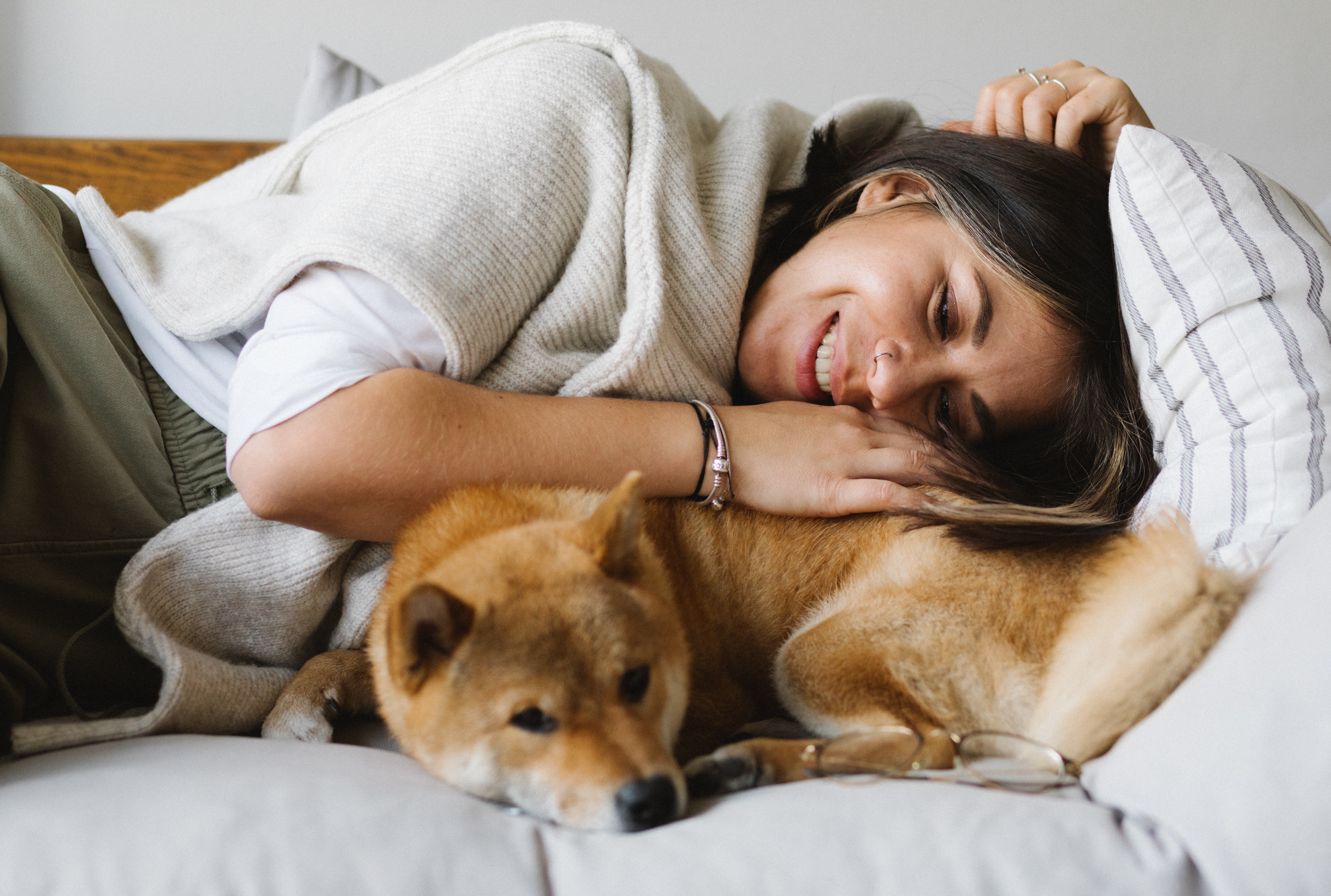 Nap time with dog